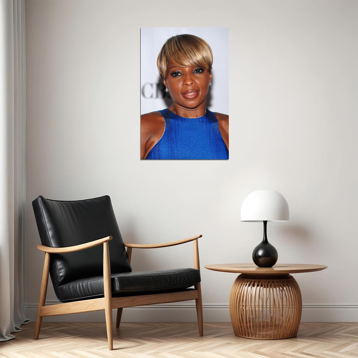 Mary Jane Blige Celebrity Singer Rapper Star Poster Wall Art Print Home Wall Decor - xonomax
