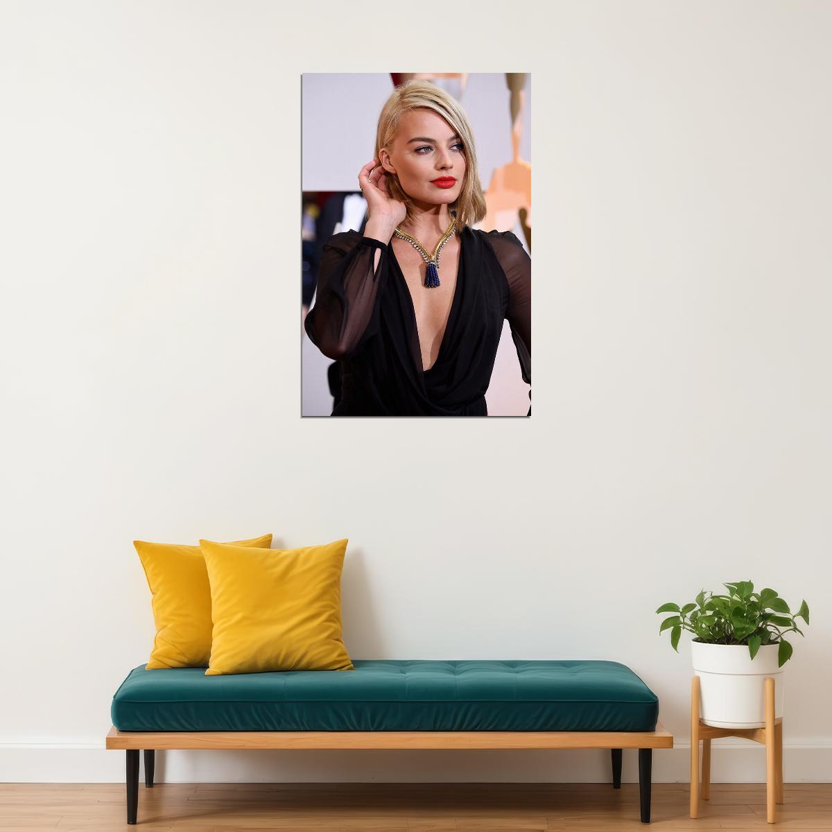 Margot Robbie Cinema Actor Producer Idol Poster Wall Art Print Home Wall Decor - xonomax