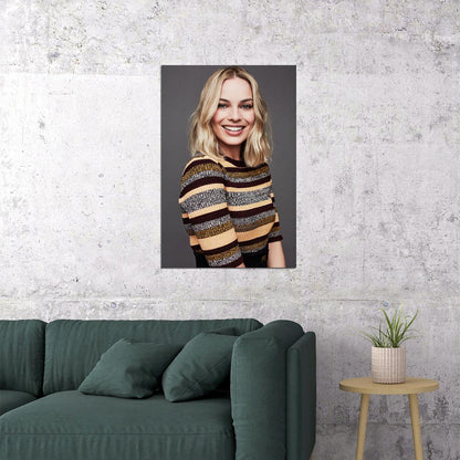 Margot Robbie Movie Actress Producer Artist Star Poster Wall Art Print Home Wall Decor - xonomax