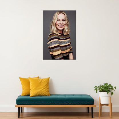 Margot Robbie Movie Actress Producer Artist Star Poster Wall Art Print Home Wall Decor - xonomax