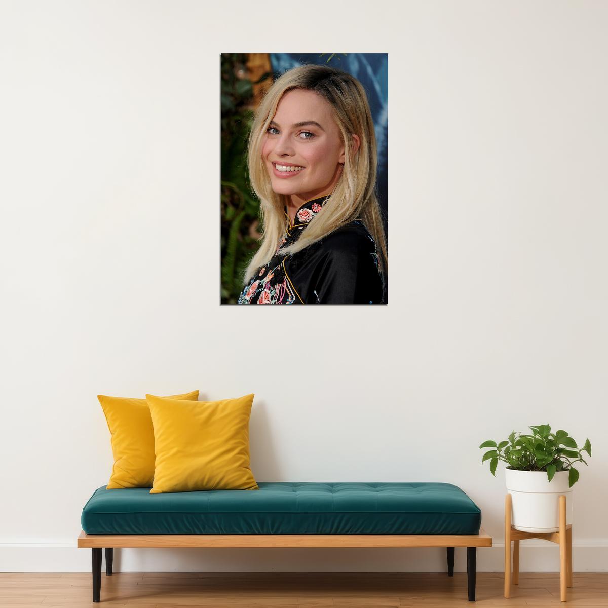 Margot Robbie Movie Actor Actress Artist Idol Poster Wall Art Print Home Wall Decor - xonomax