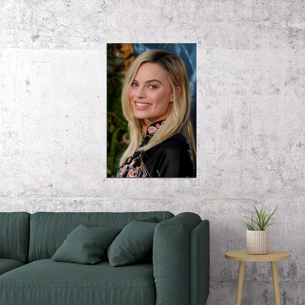 Margot Robbie Movie Actor Actress Artist Idol Poster Wall Art Print Home Wall Decor - xonomax