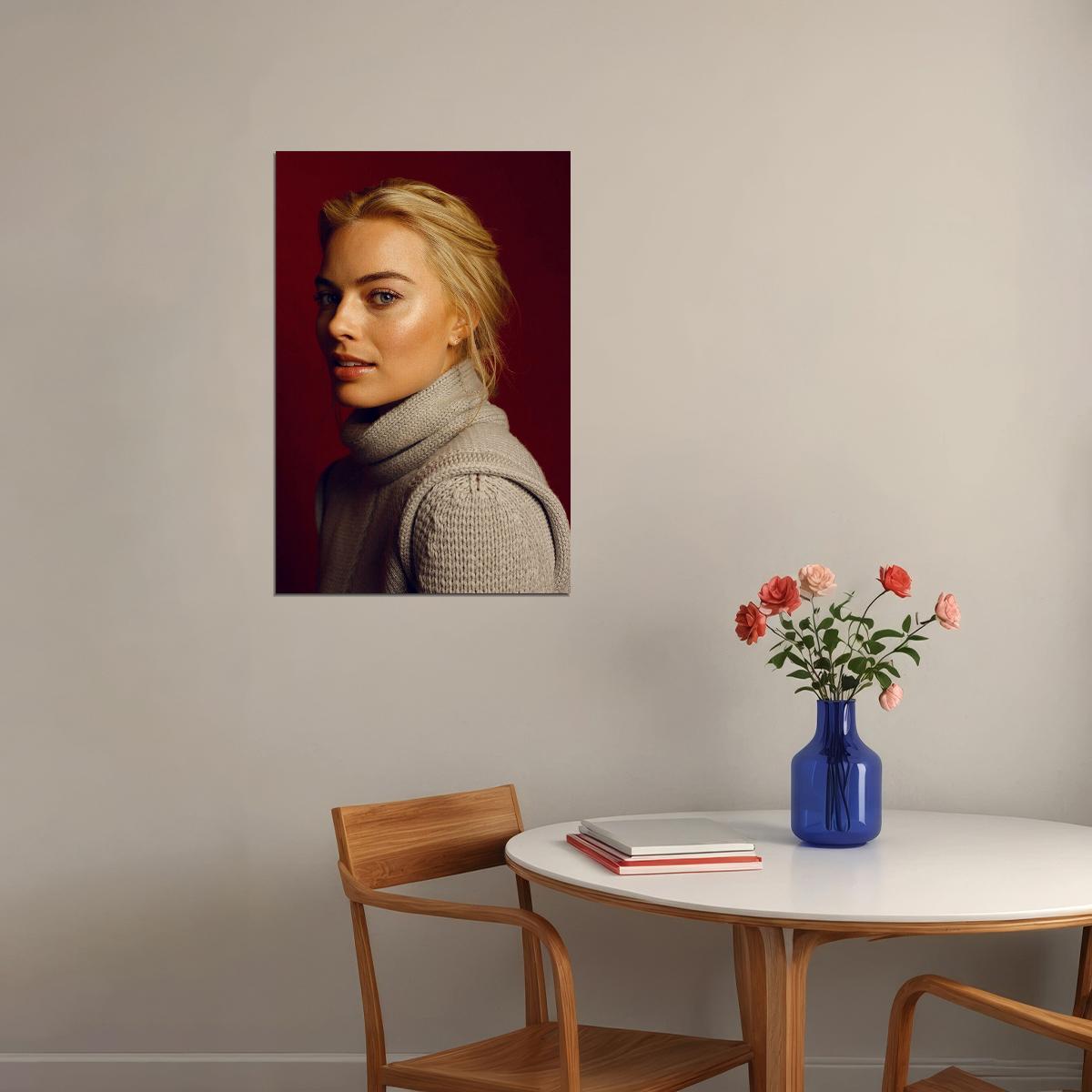 Margot Robbie Cinema Actor Actress Artist Idol Poster Wall Art Print Home Wall Decor - xonomax