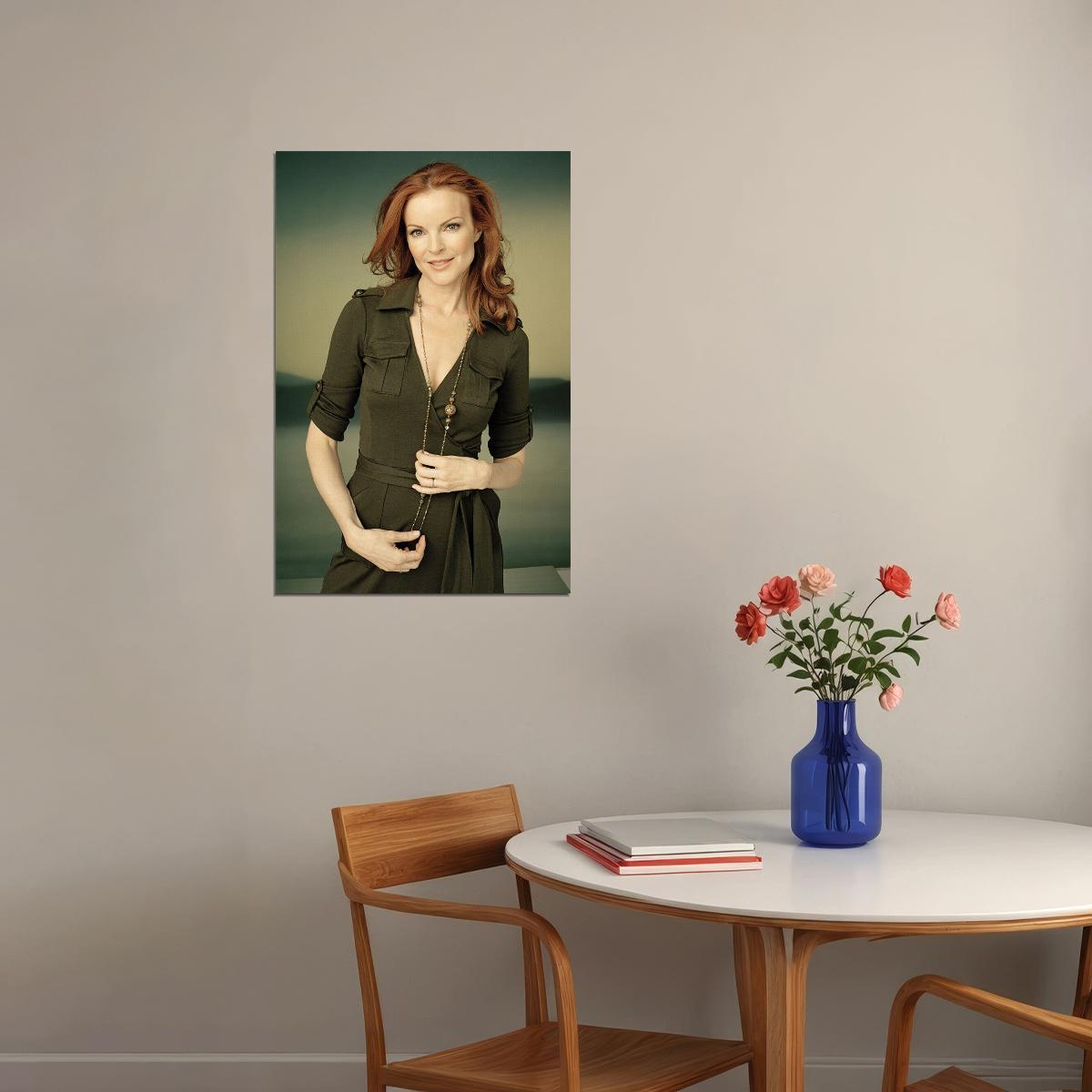 Marcia Cross Celebrity Movie Actress Idol Poster Wall Art Print Home Wall Decor - xonomax