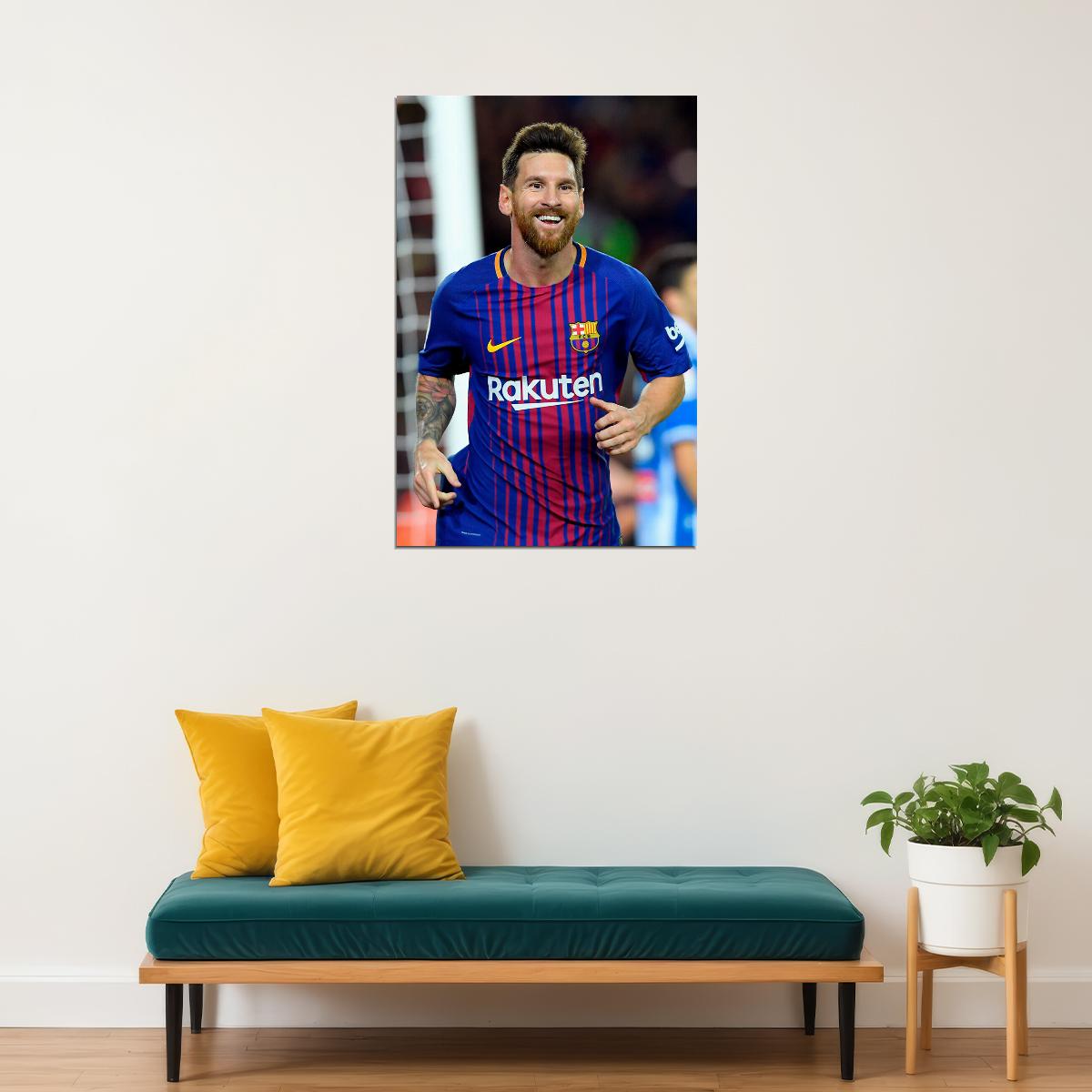 Lionel Messi Argentina Player Playmaker Star Poster Wall Art Print Home Wall Decor - xonomax
