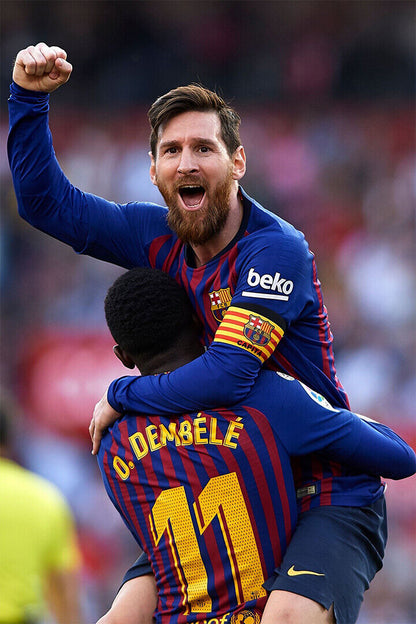 Lionel Messi Argentina Soccer Player Idol Poster Wall Art Print Home Wall Decor - xonomax