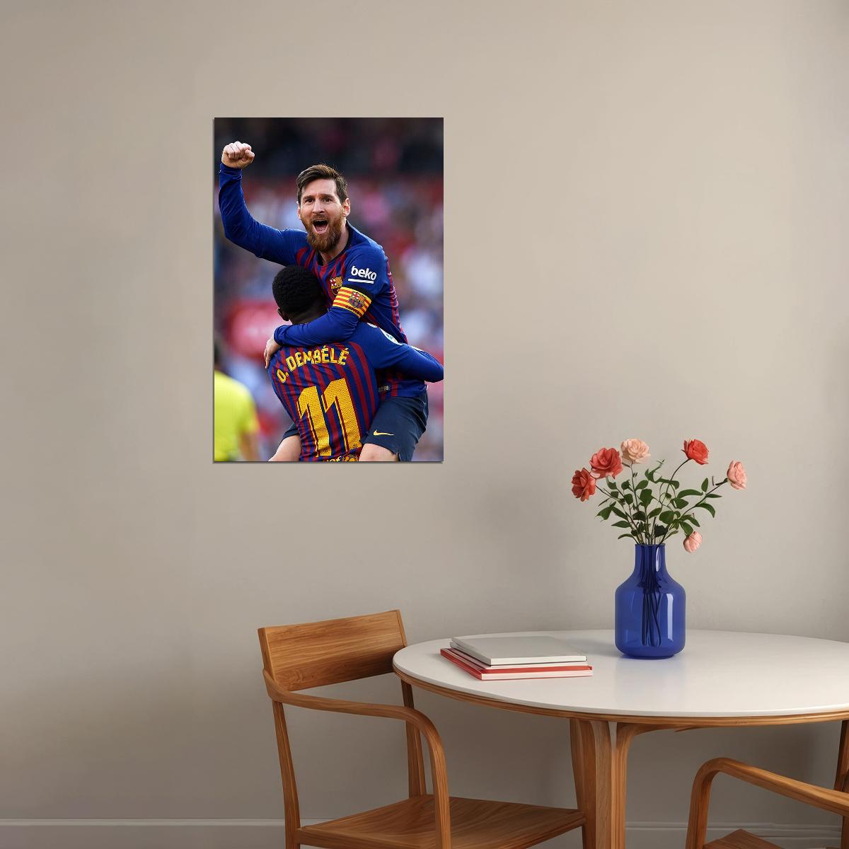 Lionel Messi Argentina Soccer Player Idol Poster Wall Art Print Home Wall Decor - xonomax