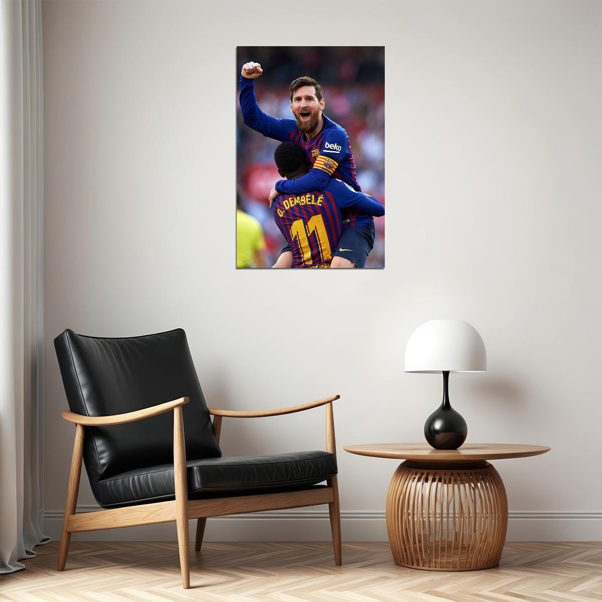 Lionel Messi Argentina Soccer Player Idol Poster Wall Art Print Home Wall Decor - xonomax