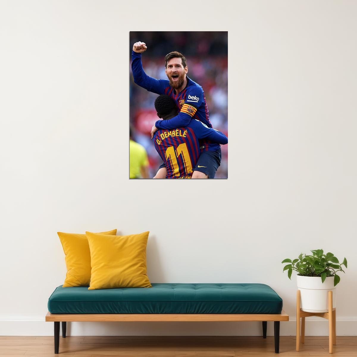 Lionel Messi Argentina Soccer Player Idol Poster Wall Art Print Home Wall Decor - xonomax