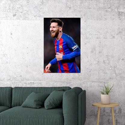 Lionel Messi Argentina Soccer Player Playmaker Idol Hom Poster Wall Art Print Home Wall Decor - xonomax