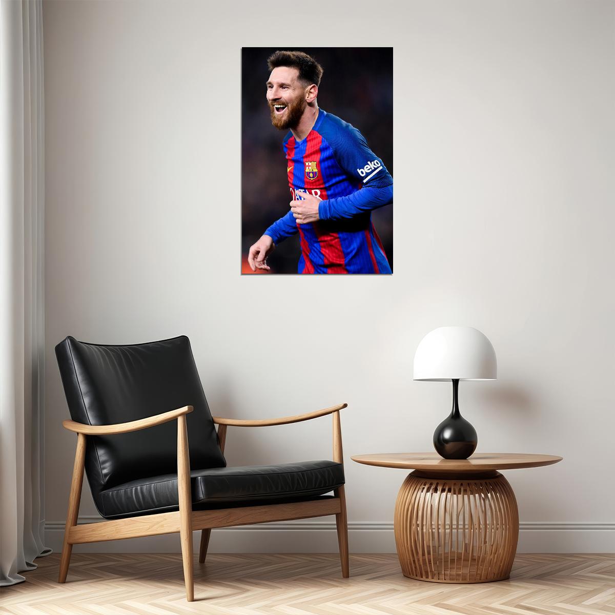 Lionel Messi Argentina Soccer Player Playmaker Idol Hom Poster Wall Art Print Home Wall Decor - xonomax