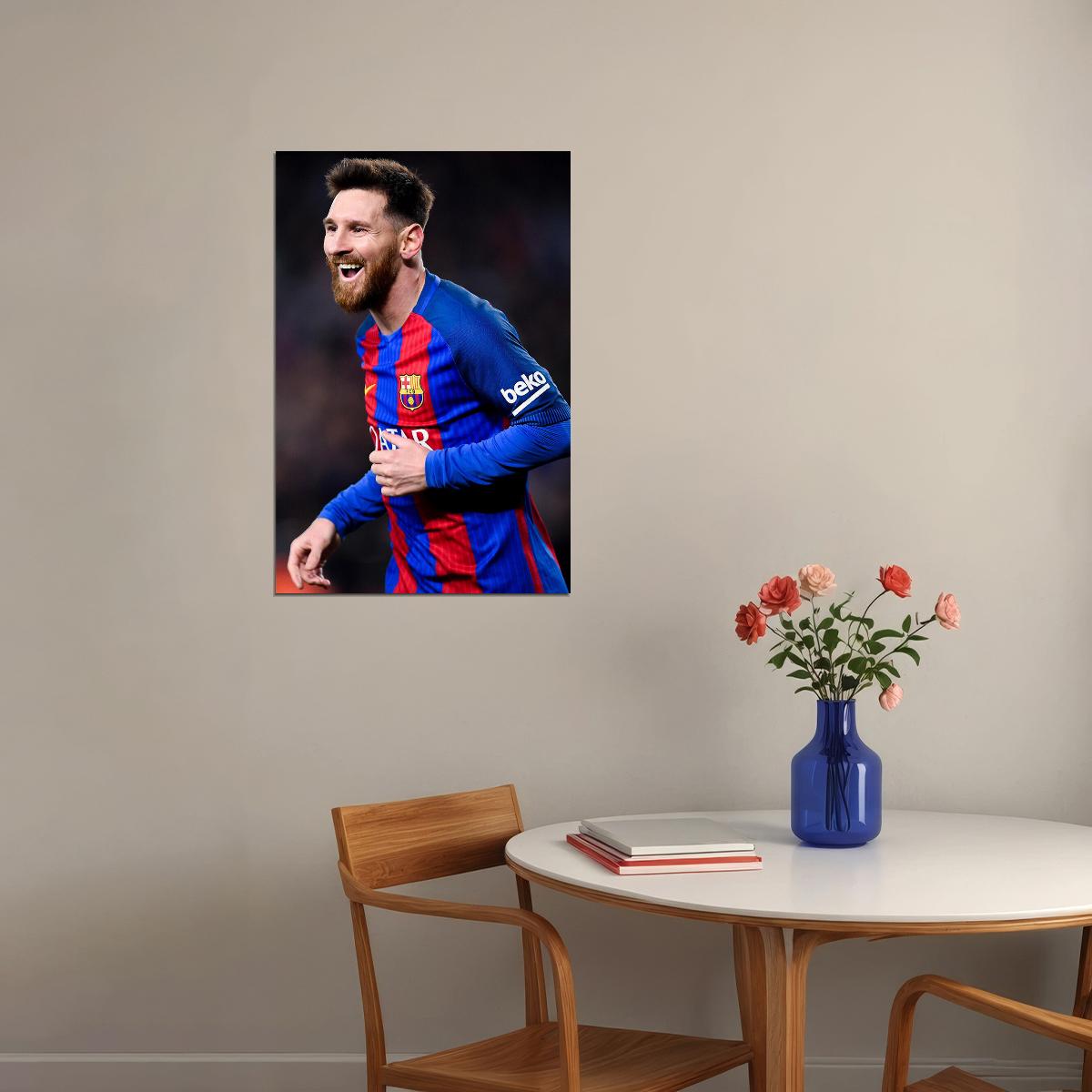 Lionel Messi Argentina Soccer Player Playmaker Idol Hom Poster Wall Art Print Home Wall Decor - xonomax
