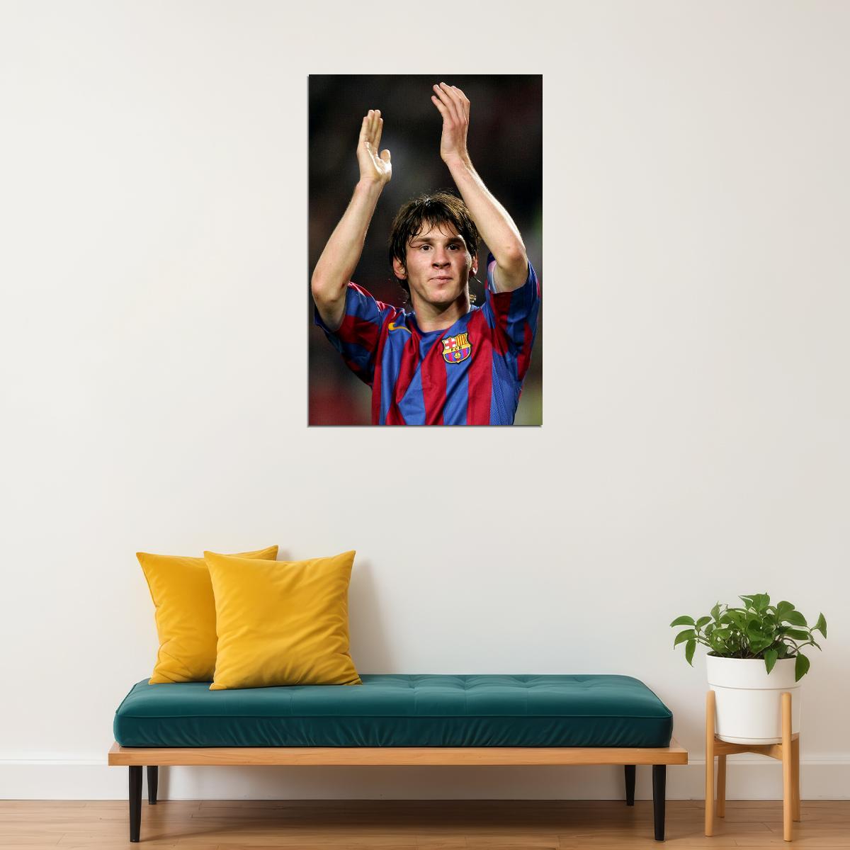Lionel Messi Argentina Soccer Player Idol Poster Wall Art Print Home Wall Decor - xonomax