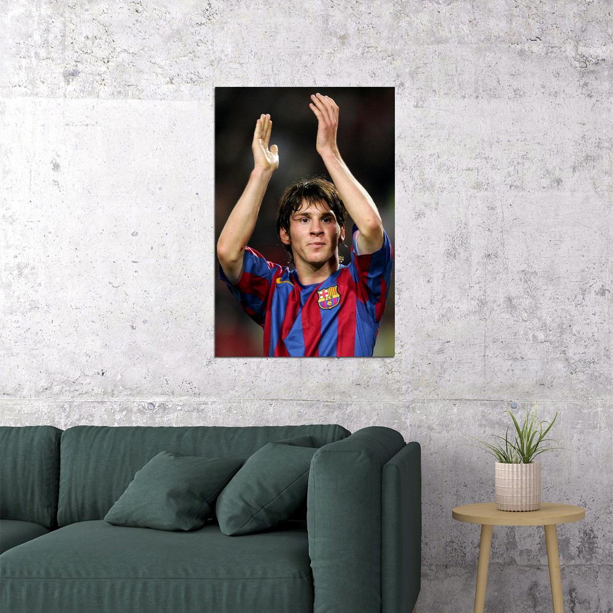 Lionel Messi Argentina Soccer Player Idol Poster Wall Art Print Home Wall Decor - xonomax
