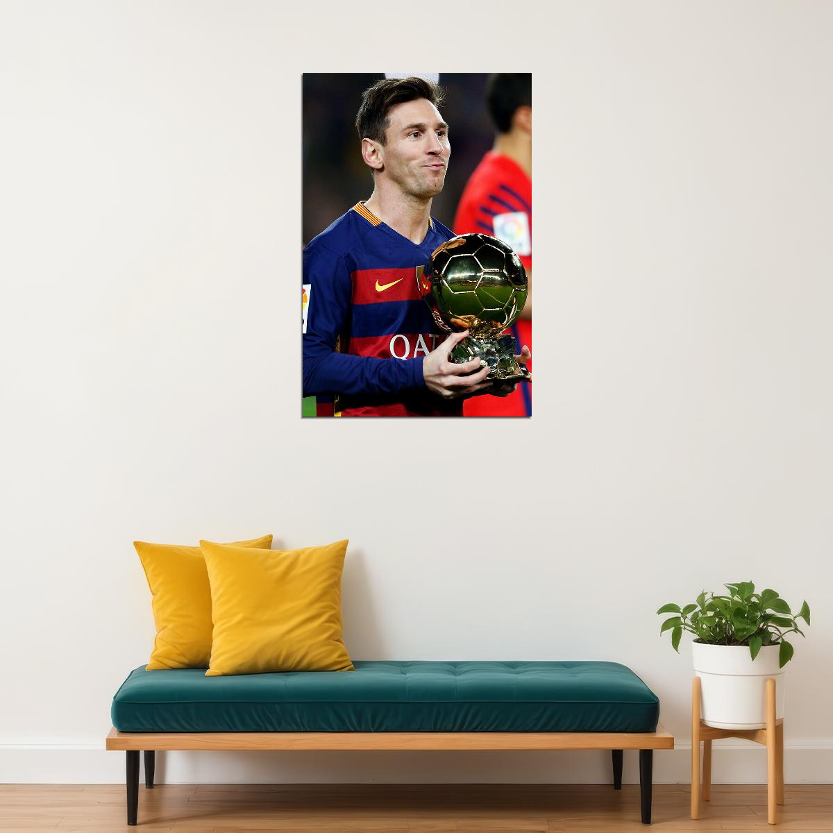Lionel Messi Argentina Soccer Player Star Poster Wall Art Print Home Wall Decor - xonomax