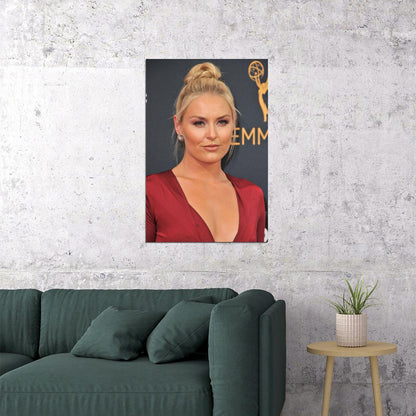 Lindsey Vonn Celebrity Ski Sport Skier Star Poster Wall Art Print Home Wall Decor - xonomax