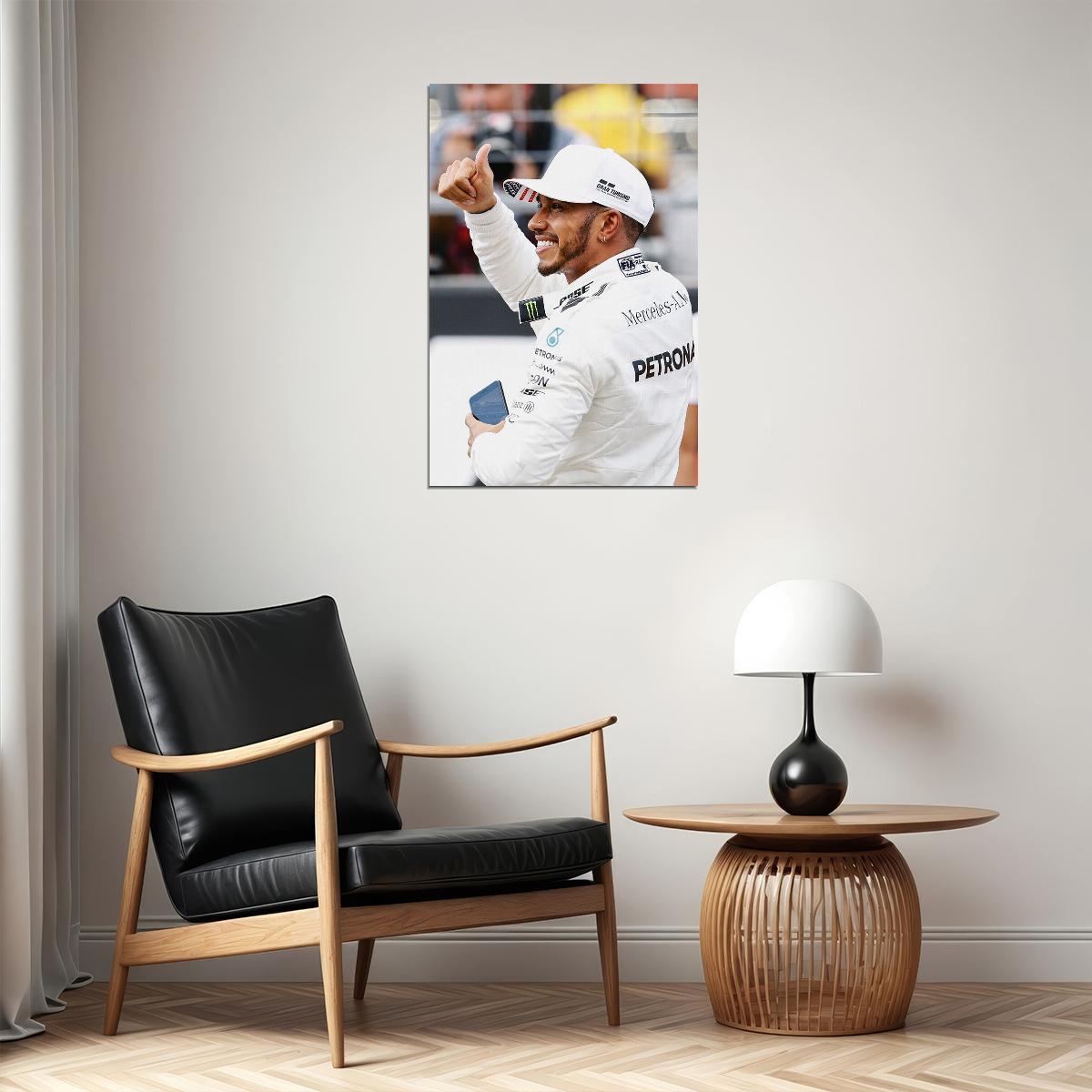 Lewis Hamilton Celebrity Car Racing Driver Idol Poster Wall Art Print Home Wall Decor - xonomax