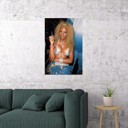 Lil Kim Celebrity Singer Rapper Hip Hop Idol Poster Wall Art Print Home Wall Decor - xonomax