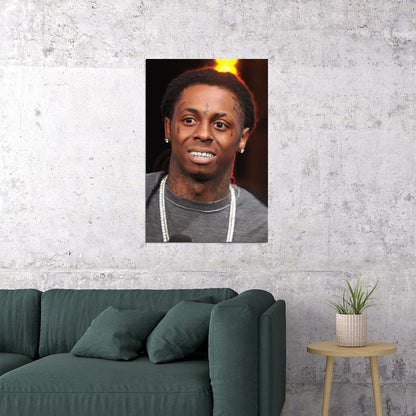 Lil Wayne Celebrity Singer Rap Music Idol Poster Wall Art Print Home Wall Decor - xonomax