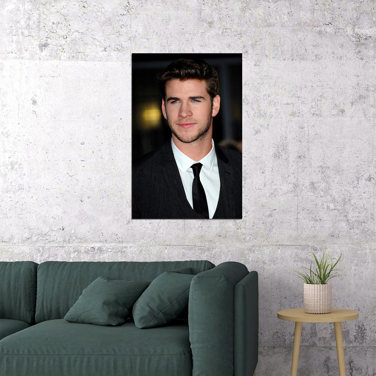 Liam Hemsworth Celebrity Cinema Actress Idol Poster Wall Art Print Home Wall Decor - xonomax