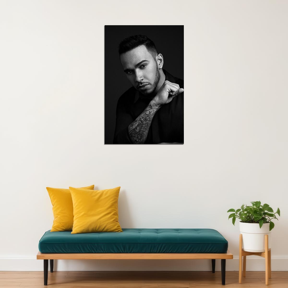 Lewis Hamilton Celebrity Racing Driver Idol Poster Wall Art Print Home Wall Decor - xonomax