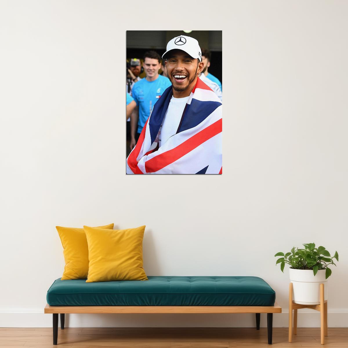 Lewis Hamilton Celebrity Racing Driver Star Poster Wall Art Print Home Wall Decor - xonomax