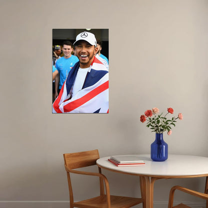 Lewis Hamilton Celebrity Racing Driver Star Poster Wall Art Print Home Wall Decor - xonomax