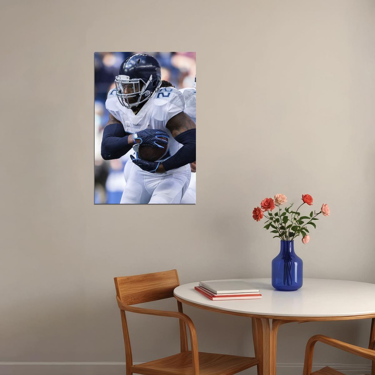Tennessee Titans Derrick American Football Player Henry Poster Wall Art Print Home Wall Decor - xonomax