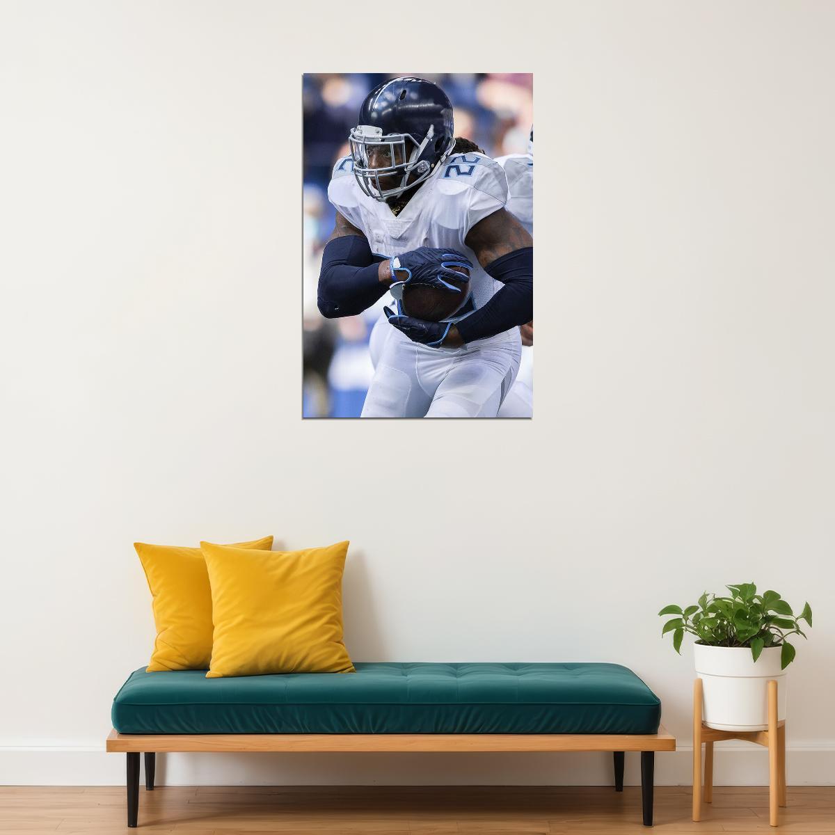Tennessee Titans Derrick American Football Player Henry Poster Wall Art Print Home Wall Decor - xonomax