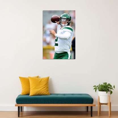 New York Jets Zach Wilson American Football Player Poster Wall Art Print Home Wall Decor - xonomax