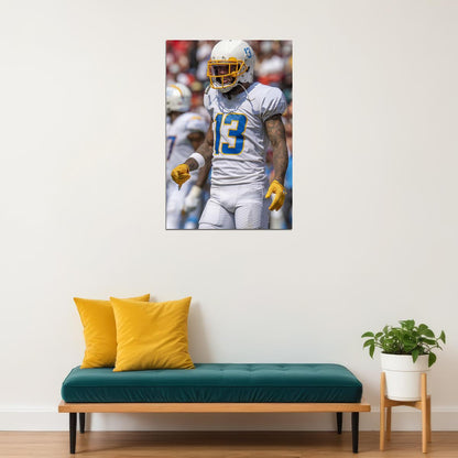 Los Angeles Chargers American Football Player Keenan Allen Poster Wall Art Print Home Wall Decor - xonomax