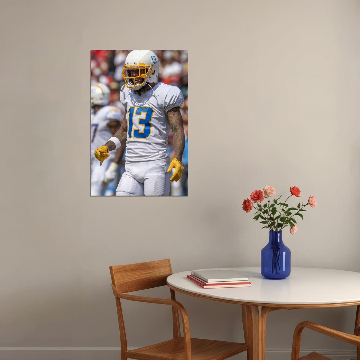 Los Angeles Chargers American Football Player Keenan Allen Poster Wall Art Print Home Wall Decor - xonomax