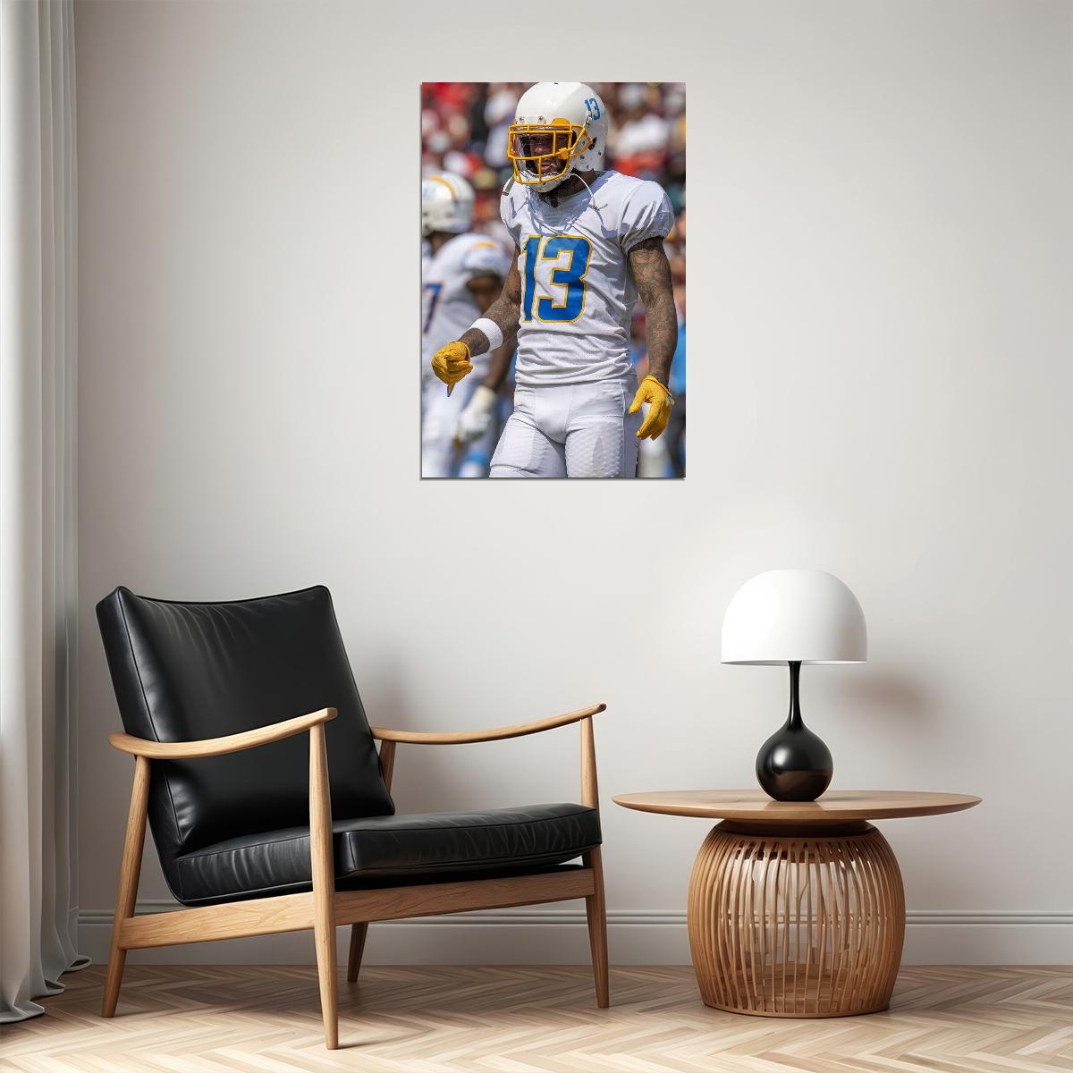 Los Angeles Chargers American Football Player Keenan Allen Poster Wall Art Print Home Wall Decor - xonomax