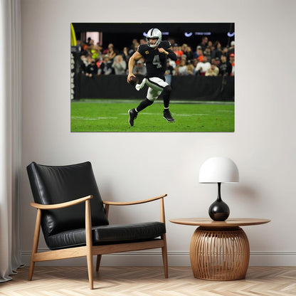 Las Vegas Raiders American Football Player Derek Carr Poster Wall Art Print Home Wall Decor - xonomax