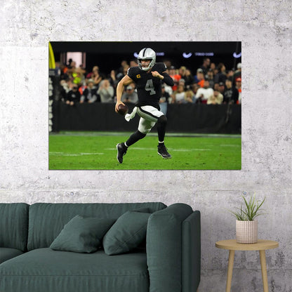 Las Vegas Raiders American Football Player Derek Carr Poster Wall Art Print Home Wall Decor - xonomax