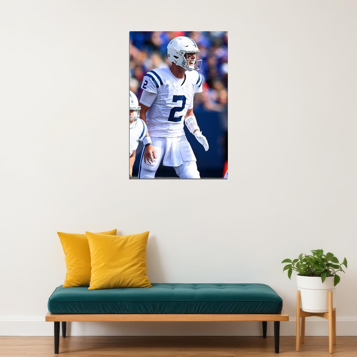 Indianapolis Colts Matt Ryan 2 American Football Player Poster Wall Art Print Home Wall Decor - xonomax