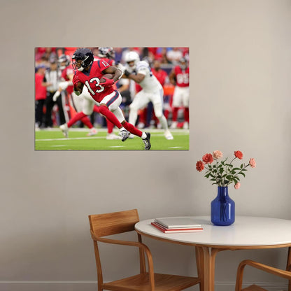 Houston Texans Brandin Cooks 13 American Football Player Poster Wall Art Print Home Wall Decor - xonomax