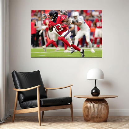 Houston Texans Brandin Cooks 13 American Football Player Poster Wall Art Print Home Wall Decor - xonomax