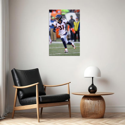 Denver Broncos American Football Player 31 Justin Simmons Poster Wall Art Print Home Wall Decor - xonomax