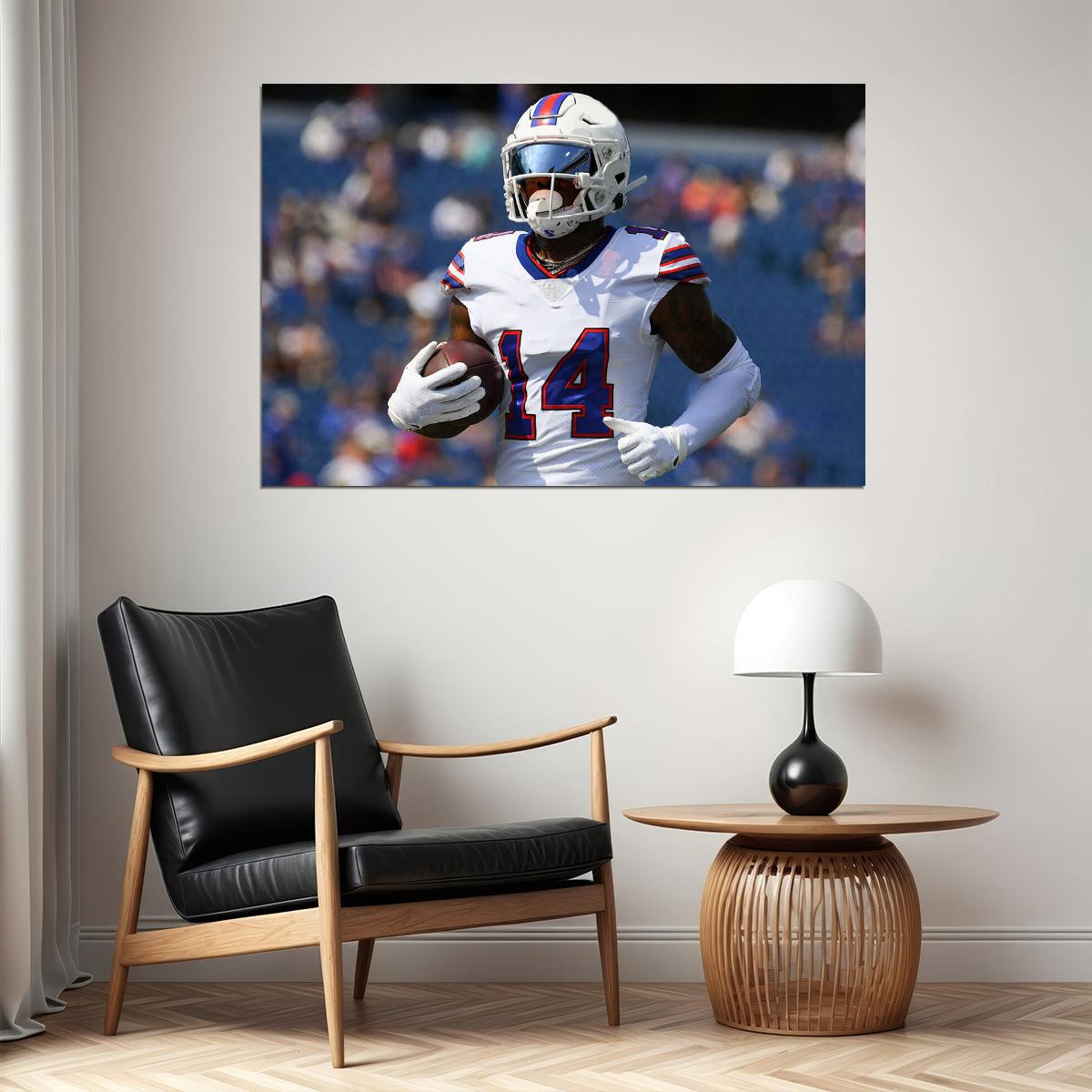 Buffalo Bills American Football Player 14 Stefon Diggs Poster Wall Art Print Home Wall Decor - xonomax