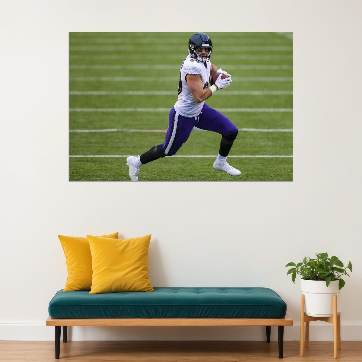 Baltimore Ravens American Football Player Mark Andrews Poster Wall Art Print Home Wall Decor - xonomax