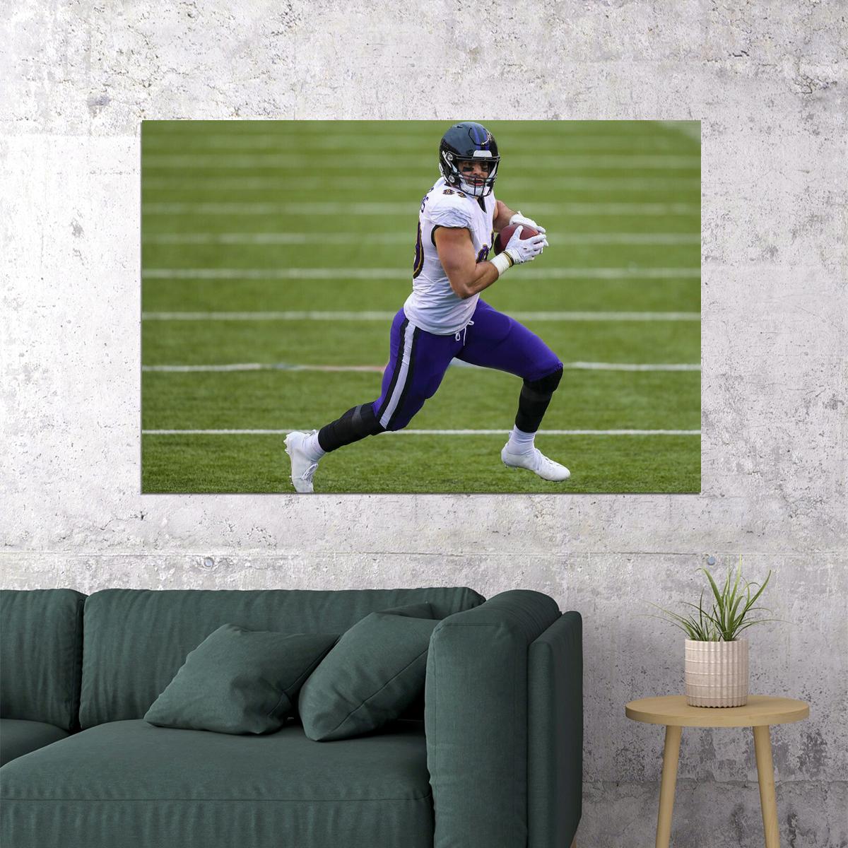 Baltimore Ravens American Football Player Mark Andrews Poster Wall Art Print Home Wall Decor - xonomax