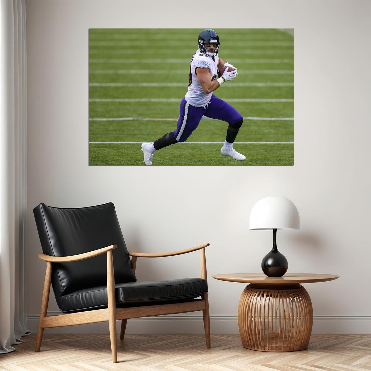 Baltimore Ravens American Football Player Mark Andrews Poster Wall Art Print Home Wall Decor - xonomax