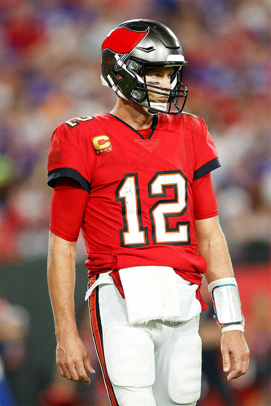 Tampa Bay Buccaneers Tom Brady 12 American Football Player Poster Wall Art Print Home Wall Decor - xonomax