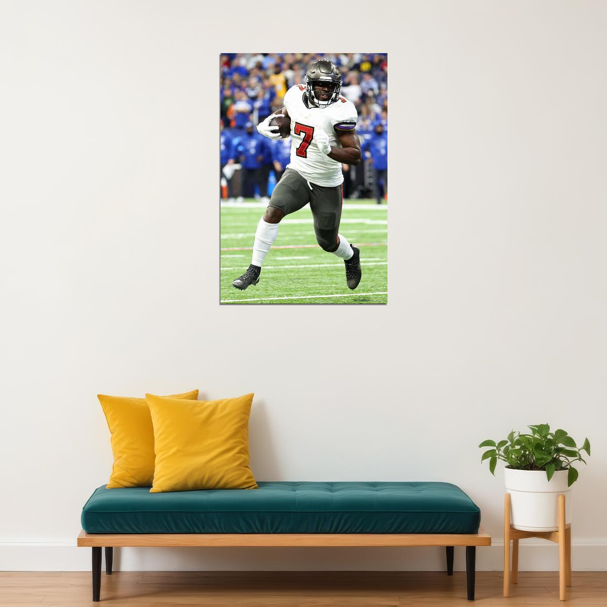 Tampa Bay Buccaneers American Football 7 Leonard Fournette Poster Wall Art Print Home Wall Decor - xonomax