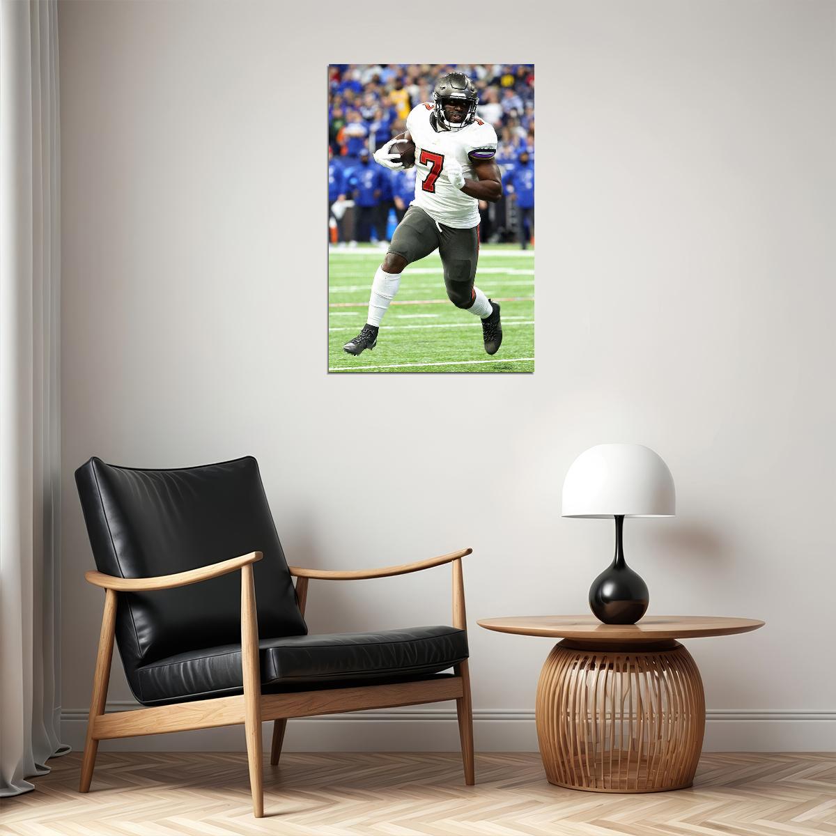 Tampa Bay Buccaneers American Football 7 Leonard Fournette Poster Wall Art Print Home Wall Decor - xonomax