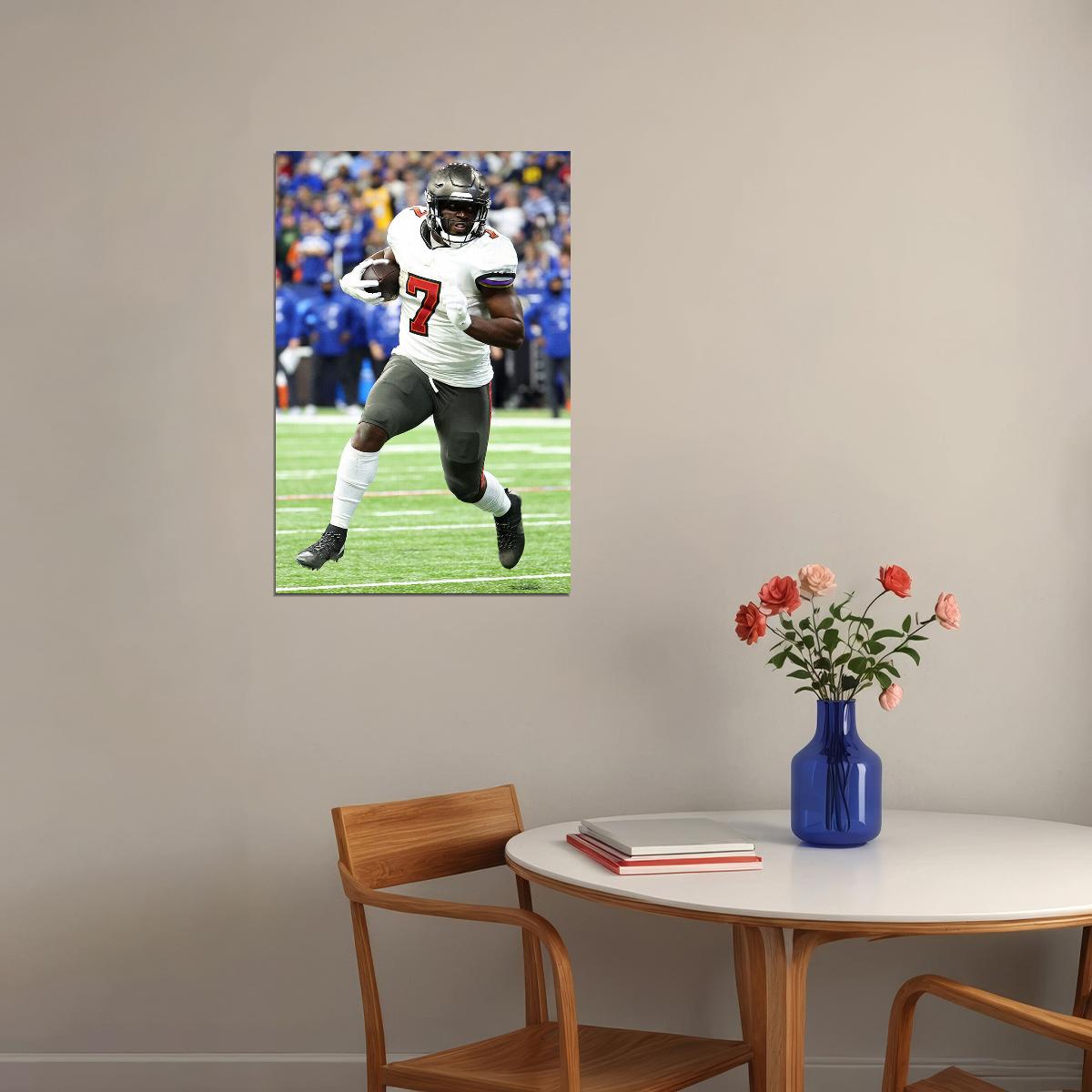 Tampa Bay Buccaneers American Football 7 Leonard Fournette Poster Wall Art Print Home Wall Decor - xonomax