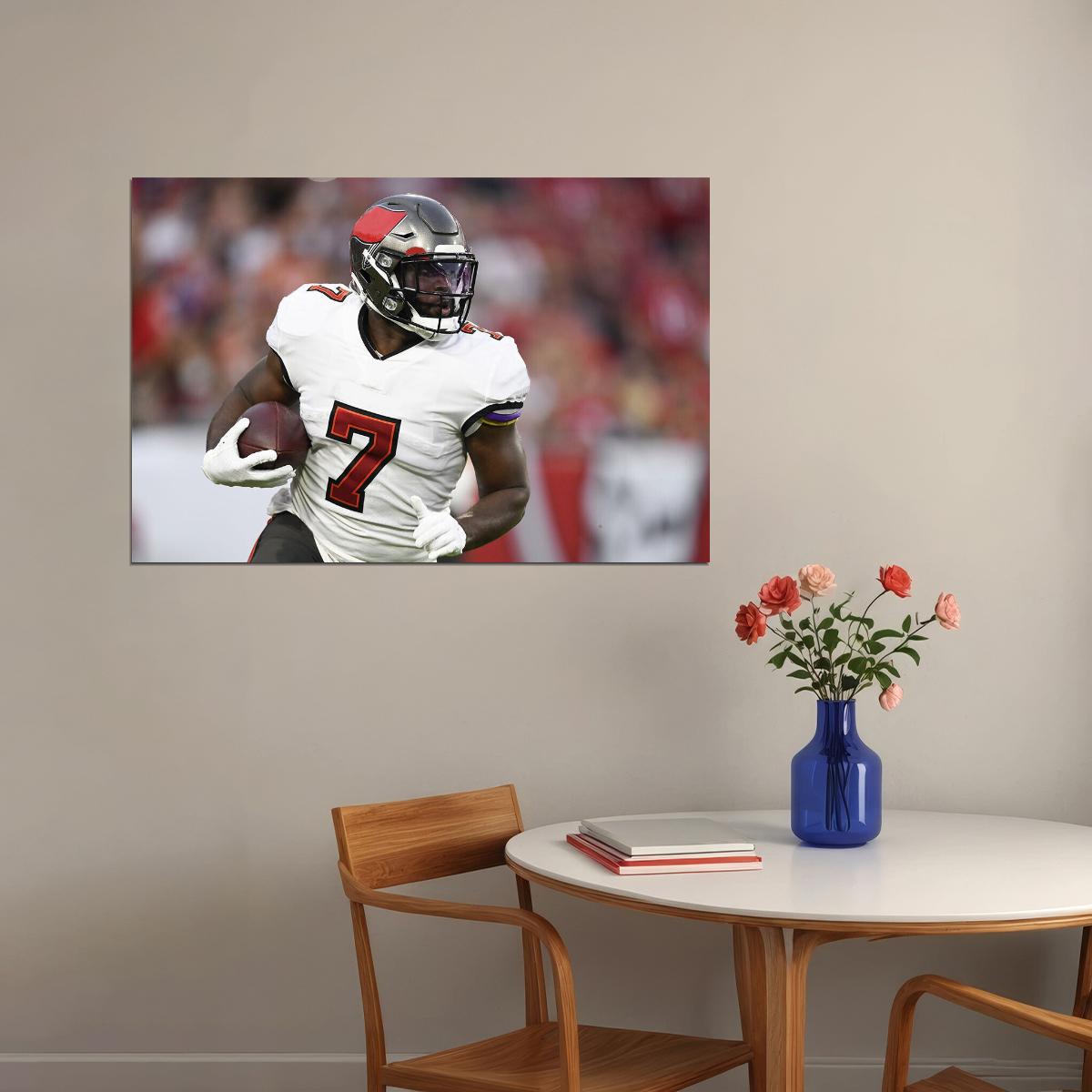 Tampa Bay Buccaneers Leonard Fournette 7 American Football Poster Wall Art Print Home Wall Decor - xonomax