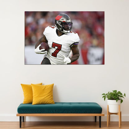 Tampa Bay Buccaneers Leonard Fournette 7 American Football Poster Wall Art Print Home Wall Decor - xonomax