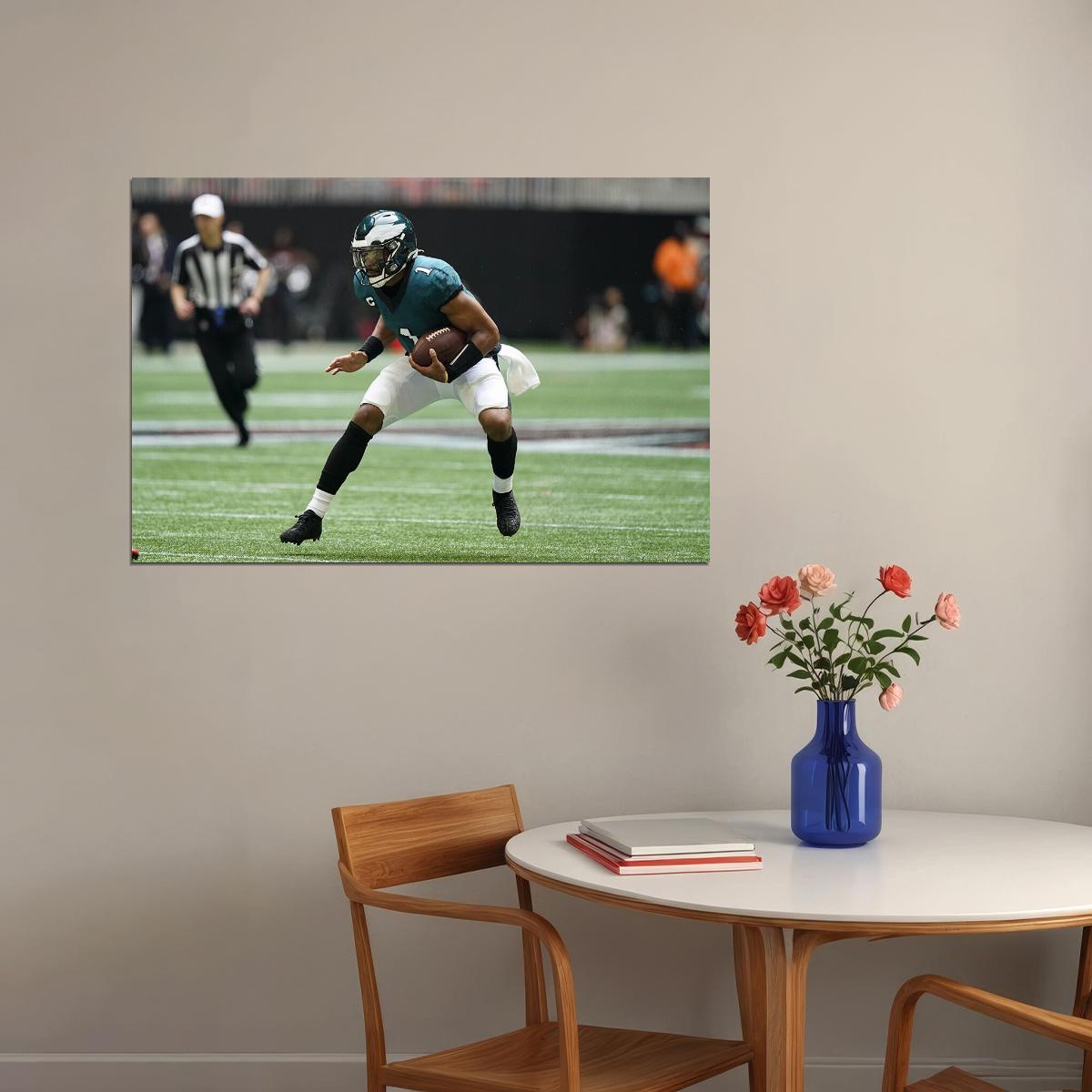 Philadelphia Eagles American Football Player Jalen Hurts Poster Wall Art Print Home Wall Decor - xonomax